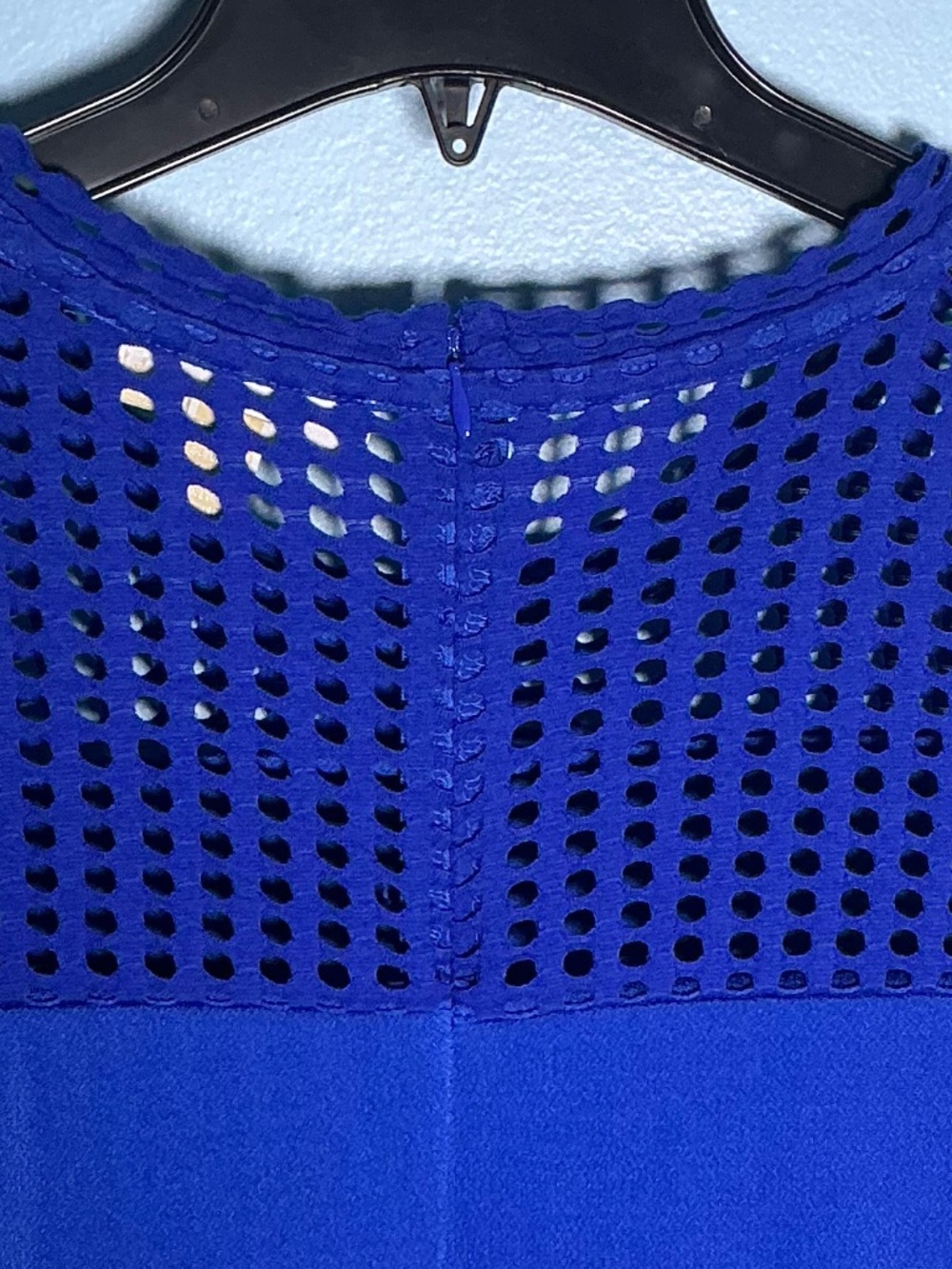 Michael Kors Mix Mesh Royal Blue Dress Size XL - Picture 3 of 7